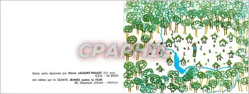 Cartes postales moderne Carte Dessinee par Pierre Jacquet Viallet (12 ans) Bron est Editee par la Comite jeunes Contre l