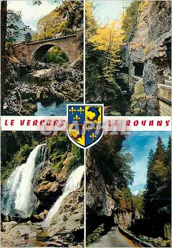 Moderne Karte Le Vercors Le Royans