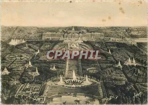 Cartes postales moderne Versailles (Seine et Oise) Le Palais et les Jarins Vus a Vol d'Oiseau