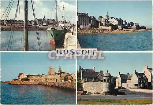 Cartes postales moderne Roscoff (Finistere) Le Port L'Institut de Rockroum et le Labortoire de Recherches Biologiques Ba