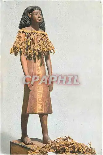 Cartes postales moderne Art Egyptien Statie du Maitre d'Oeuvre Kha Bois