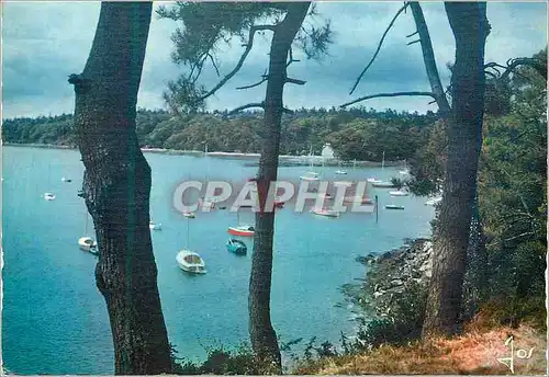 Cartes postales moderne La Bretagne en Couleur Riviere Bretonne L'odet Bateaux sur la Riviere