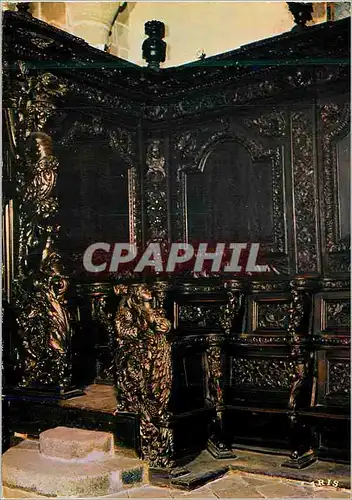 Cartes postales moderne Moutier d'Ahum (Creuse) L'Eglise XIIe XVe S Monument Historique Les Stalles XVIIe S