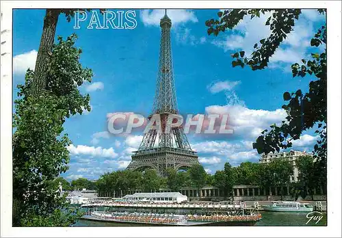 Moderne Karte Paris et Ses Merveilles La Seine et la Tour Eiffel (1887 1889)