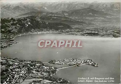 Cartes postales moderne Lindau I B Mit Bregenz und Den Osterr Alpen