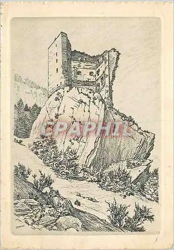 Cartes postales moderne Bienfaisance Pour les Sourds Muets Ruine Haldenstein