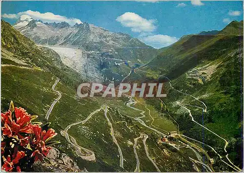 Cartes postales moderne Furka Grimsel Rhonegletscher