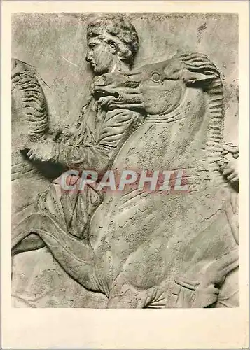 Cartes postales moderne Parthenon Nordfries Reiterzug (Detail) London Britisches Museum