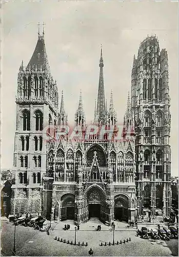 Moderne Karte Rouen (Seine Inferieure) La Cathedrale Notre Dame