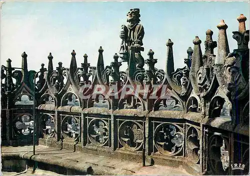 Cartes postales Rodez (aveyron) 16 la cathedrale notre dame un des anges du clocher(16 siecle)