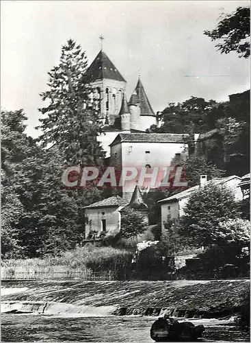 Cartes postales moderne Bourdeilles 7 (dordogne) l eglise et la dronne