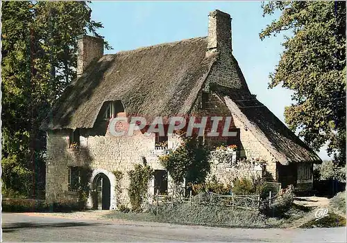 Cartes postales moderne La luxuriante normandie 1544 maison normande au toit de chaume