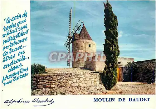 Moderne Karte La provence 588 fontvieille (bouches du rhone) le moulin de daudet