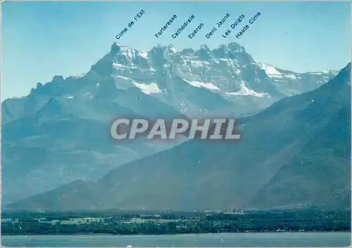 Cartes postales moderne Lac leman 1816 les denis du midi