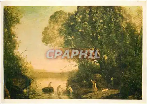 Cartes postales moderne Les chefs d oeuvre du musee de bordeaux jean baptiste corot (1796 1875) le bain de diane