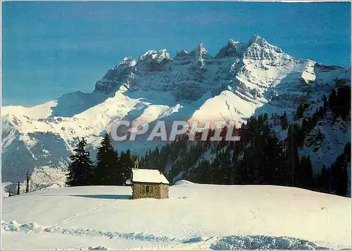 Cartes postales moderne La chapelle des crosets s val d illiez les dents du midi