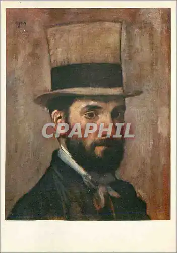 Cartes postales moderne Les chefs d oeuvre du musee de bayonne edgar degas (1834 1917 ) portrait de bonnat