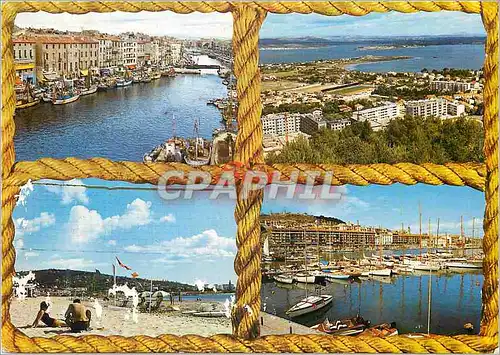 Cartes postales moderne Au pays du soleil sete(herault) le grand canal vue generale
