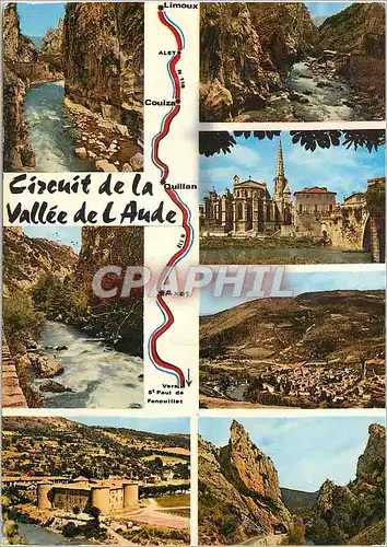 Cartes postales moderne L aude touristique 11 163 le defile de pierre lys le chateau des ducs de joyeuse