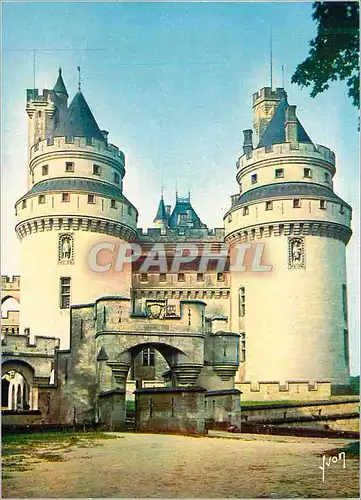 Cartes postales moderne Couleurs et lumiere de france pierrefonds (oise) le chateau entree principale les tours cesar et