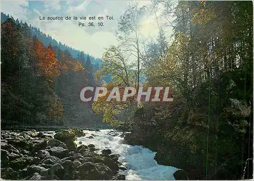 Cartes postales moderne Lumieres et couleurs sur le doubs les rapides