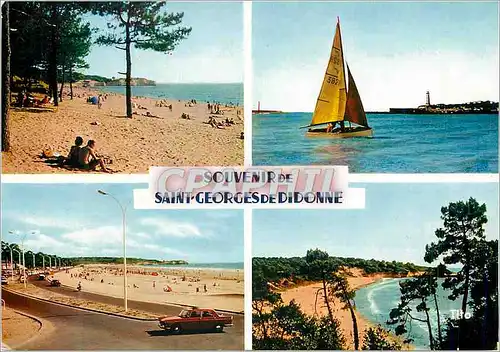 Cartes postales moderne Saint georges de didonne 341 la plage le phare le boulevard la plage de suzac