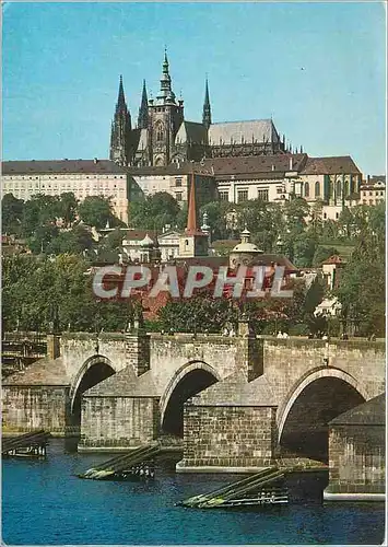 Cartes postales moderne Prague pont charles