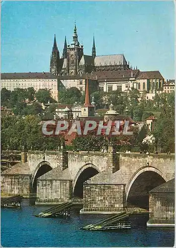 Moderne Karte Prague pont charles