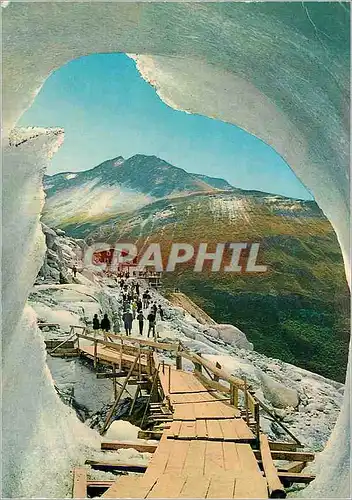Cartes postales moderne Wallis vue de la grotte du glacier du rhone