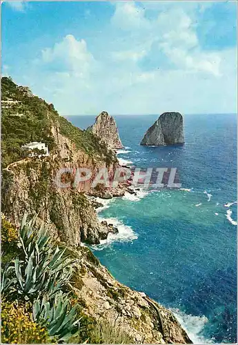 Moderne Karte Capri les faraglioni