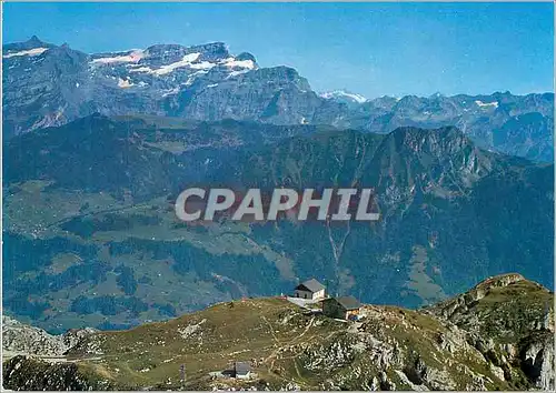 Cartes postales moderne La berneuse s leysin(alpes vaudoises) massif des diablerets et chamosaire