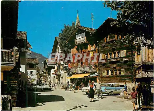 Cartes postales moderne Evolene 52923 1371 m val d herens la rue du village