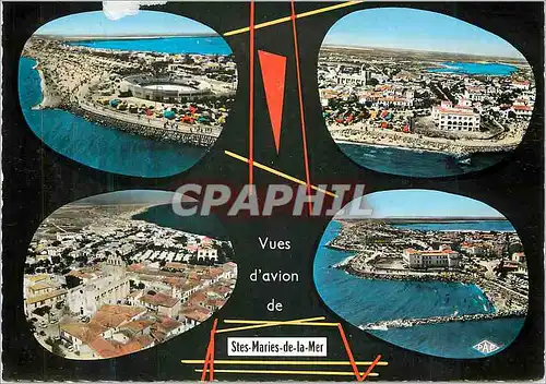 Cartes postales moderne La camargue 1207 saintes maries de la mer