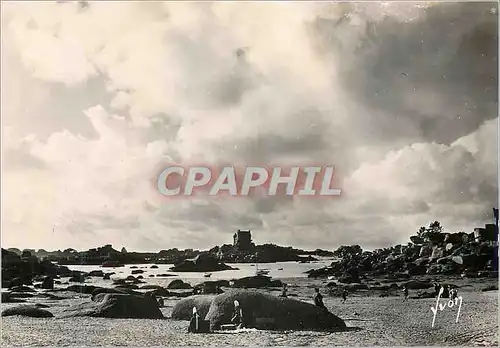 Cartes postales moderne Ploumanach(c du n) les rochers et le chateau de costaeres