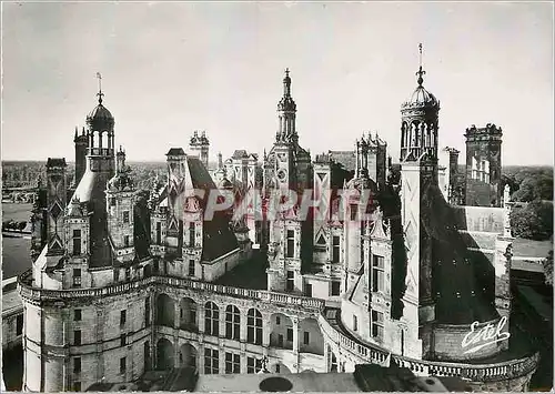 Cartes postales moderne Le chateau de chambord vue d ensemble des combles et des terrasses