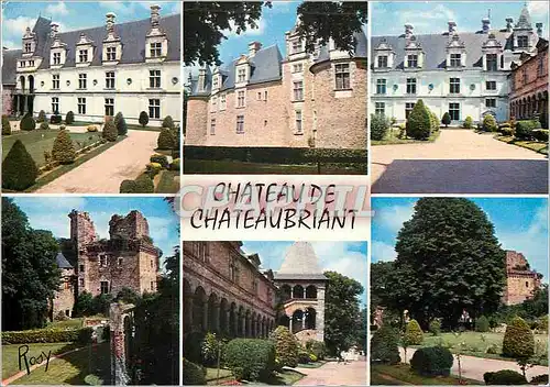 Cartes postales moderne 1688 chateau de chateaubriant chateau renaissance (xxi) et ruines du chateau fort (xi)