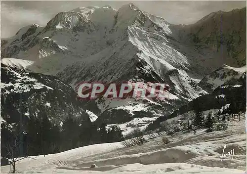 Cartes postales moderne St nicolas de veroce (hte savoie) la vallee et le mont blanc