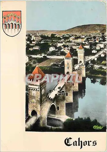 Moderne Karte Cahors (lot) 10 le pont valentre