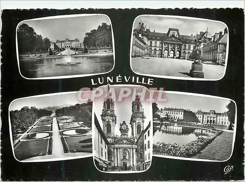 Cartes postales moderne 710 luneville le chateau les bosquets et l eglise saint jacques