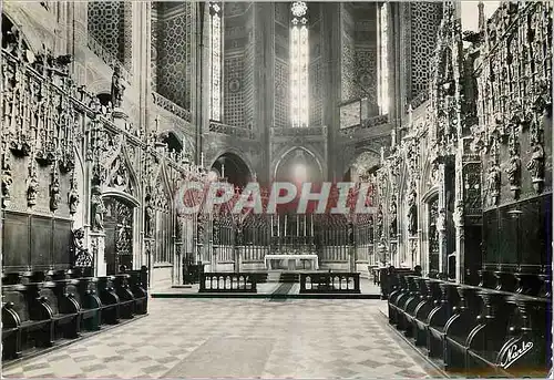 Cartes postales moderne Albi (tarn) i n basilique sainte cecile (xiv siecle) le grand choeur le maitre autel (xvi siecle