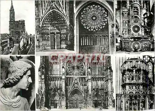 Cartes postales moderne 175 strasbourg la cathedrale vues generales