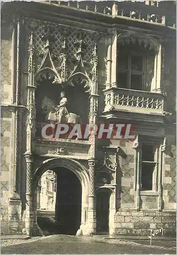 Moderne Karte Blois (l et c) le chateau facade louis xii portail du chateau et statue louis xii
