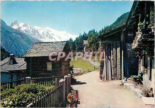 Moderne Karte Environs de chamonix mont blanc 1465 argenttiere panorama sur le mont blanc 1465 argentiere