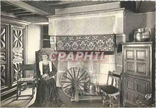 Cartes postales moderne 124 le mont saint michel interieur du logis tiphaine