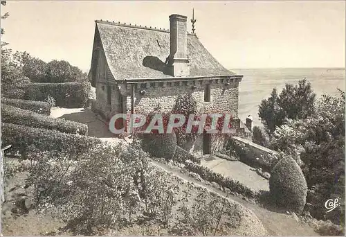 Moderne Karte 123 le mont saint michel le logis tiphaine et les jardins