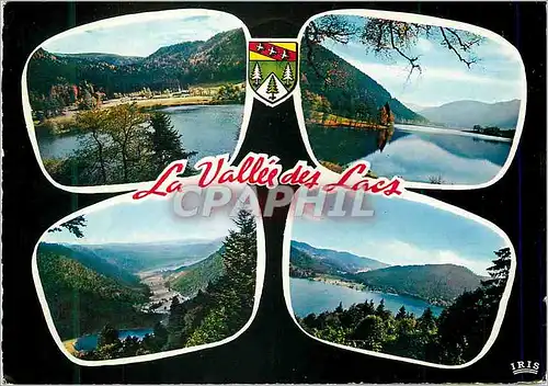 Moderne Karte  les hautes vosges lacs de retournemer longemer et gerardmer