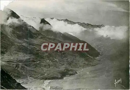 Cartes postales moderne Col du tourmalet (htes pyrenees) route de bareges au col