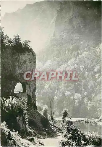 Moderne Karte Gorges de tarn environs de la malene (lozere) tunnel de la croze