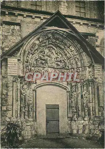 Cartes postales moderne Abbaye de saint benoit de fleury (loiret) 5 le portail nord (debut du xiii s)