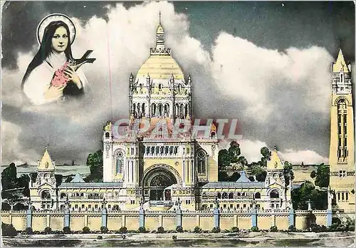 Cartes postales moderne 1 ter la basilique de lisieux vue generale du projet